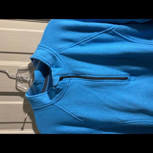 Dumpster Diver Cozy Blue Fleece Pullover Made from Recycled Bottles XL - Picture 3 of 9